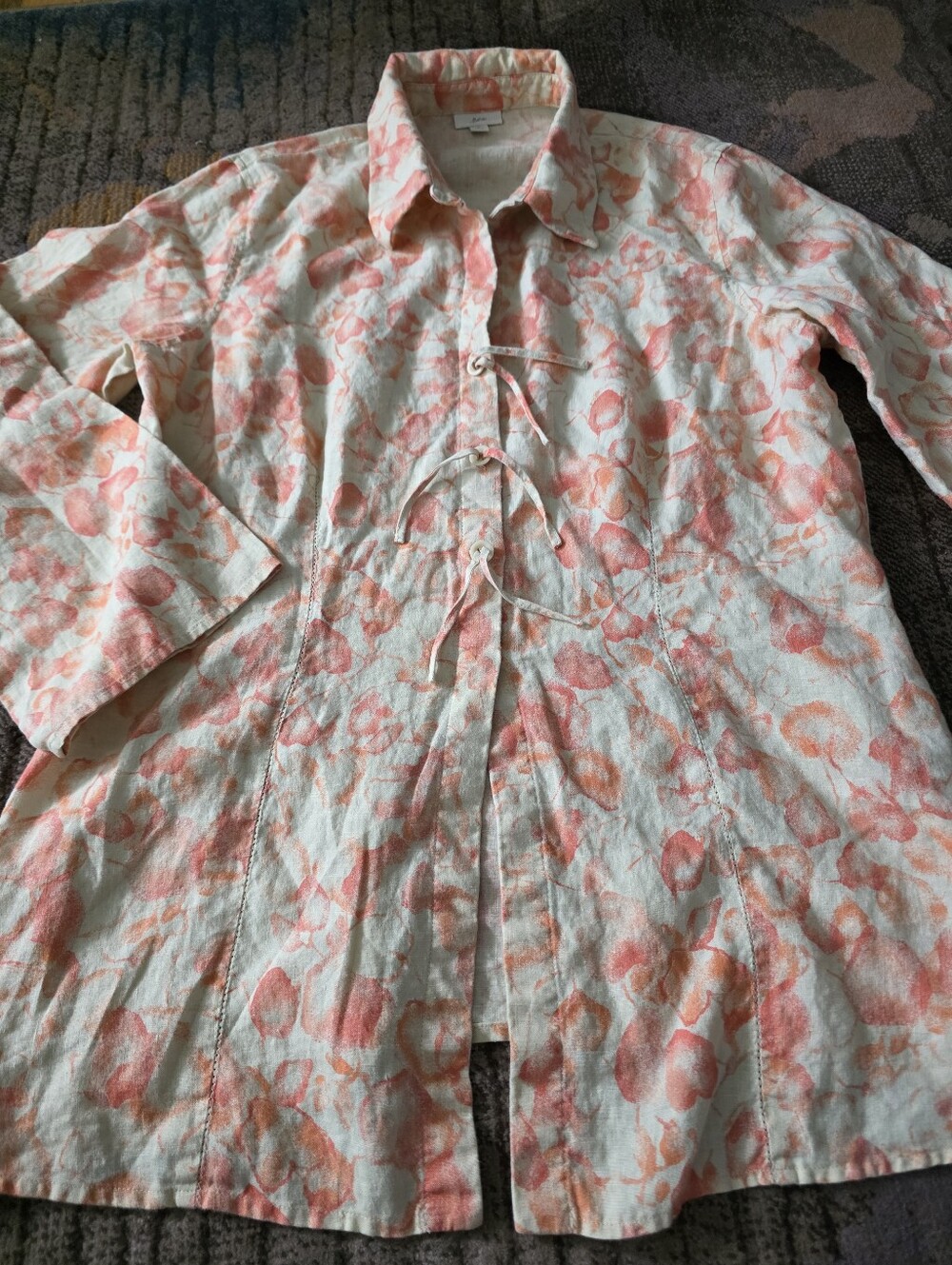 J.Jill 100% Linen Longsleeve Shirt - Picture 8 of 10
